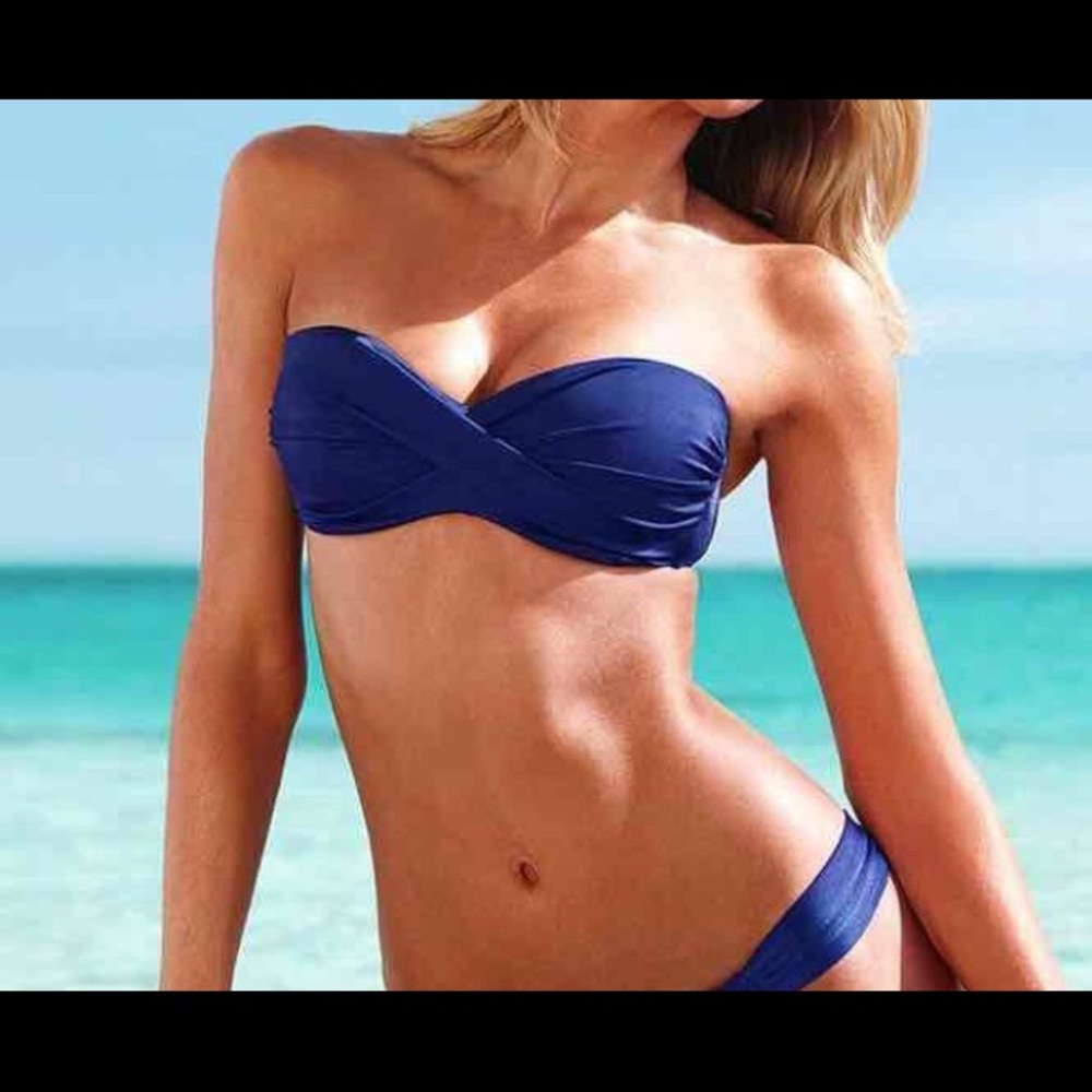 👙NWOT VS push-up bandeau swim top & tie bottom👙